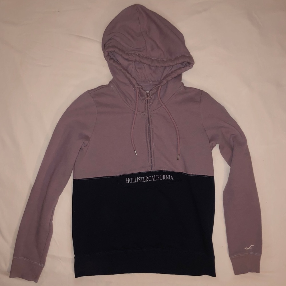 Hollister color block hoodie